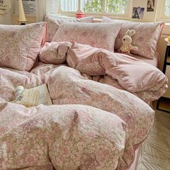 4Pcs Cloud Linen | Set Đũi Mây Phong cách trẻ trung hiện đại | ID 4PCSCLOUDLINE05