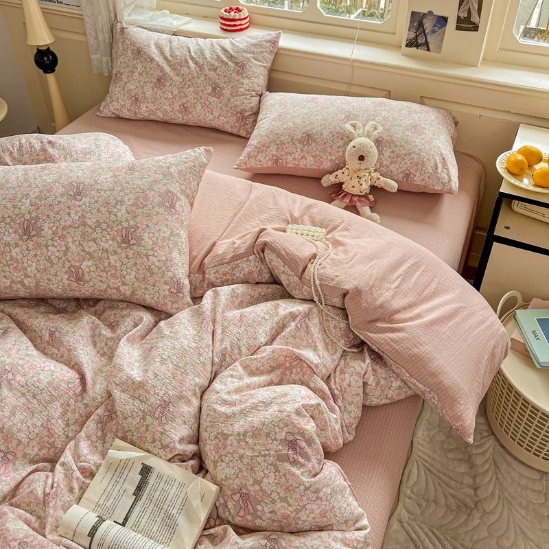 4Pcs Cloud Linen | Set Đũi Mây Phong cách trẻ trung hiện đại | ID 4PCSCLOUDLINE05