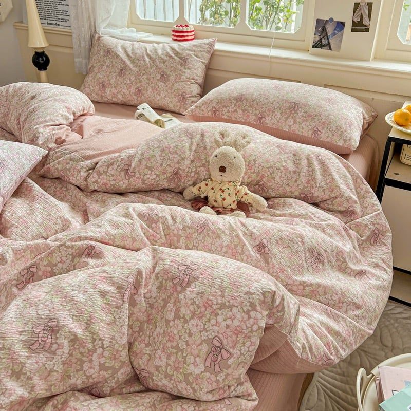 4Pcs Cloud Linen | Set Đũi Mây Phong cách trẻ trung hiện đại | ID 4PCSCLOUDLINE05