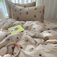 4Pcs PreCloud Linen | Set Đũi Xu Kem Style trẻ trung hiện đại | ID 4PCSPRECLOUD53