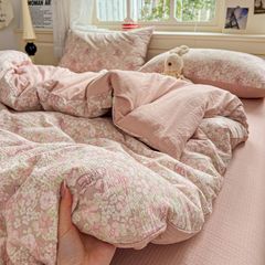 4Pcs Cloud Linen | Set Đũi Mây Phong cách trẻ trung hiện đại | ID 4PCSCLOUDLINE05