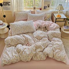 4Pcs Cloud Linen | Set Đũi Mây Phong cách trẻ trung hiện đại | ID 4PCSCLOUDLINE03