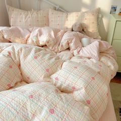 4Pcs PreCloud Linen | Set Đũi Xu Kem Style trẻ trung hiện đại | ID 4PCSPRECLOUD54