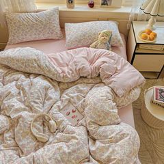 4Pcs Cloud Linen | Set Đũi Mây Phong cách trẻ trung hiện đại | ID 4PCSCLOUDLINE03