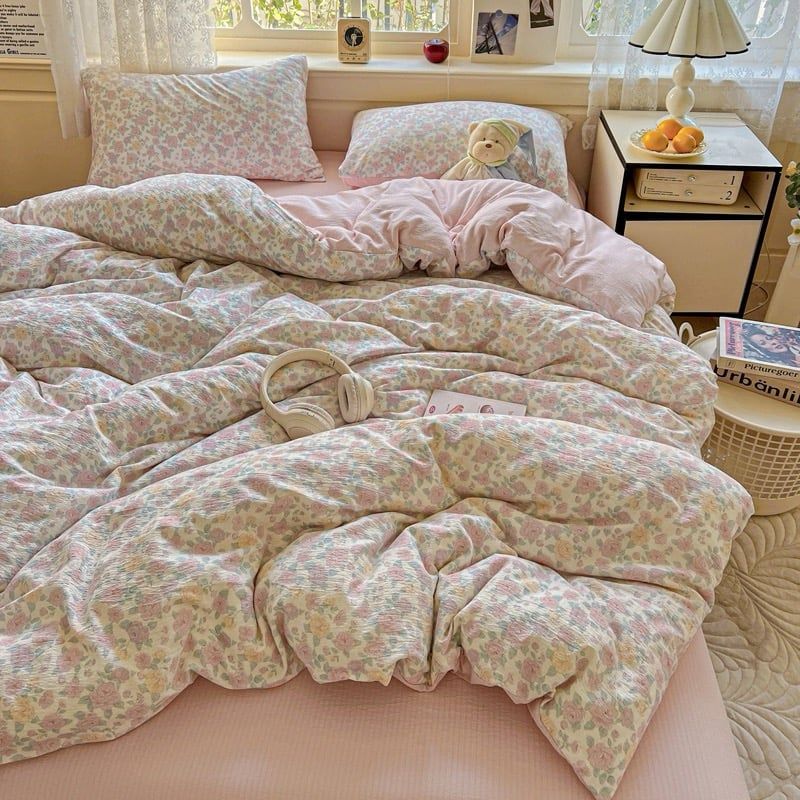 4Pcs Cloud Linen | Set Đũi Mây Phong cách trẻ trung hiện đại | ID 4PCSCLOUDLINE03
