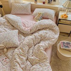 4Pcs Cloud Linen | Set Đũi Mây Phong cách trẻ trung hiện đại | ID 4PCSCLOUDLINE03