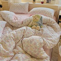 4Pcs Cloud Linen | Set Đũi Mây Phong cách trẻ trung hiện đại | ID 4PCSCLOUDLINE03