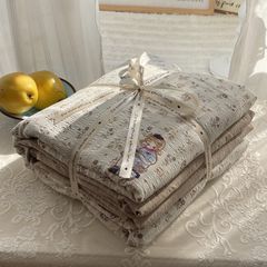4Pcs PreCloud Linen | Set Đũi Xu Kem Style trẻ trung hiện đại | ID 4PCSPRECLOUD55