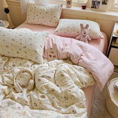 4Pcs Cloud Linen | Set Đũi Mây Phong cách trẻ trung hiện đại | ID 4PCSCLOUDLINE02