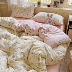 4Pcs Cloud Linen | Set Đũi Mây Phong cách trẻ trung hiện đại | ID 4PCSCLOUDLINE02