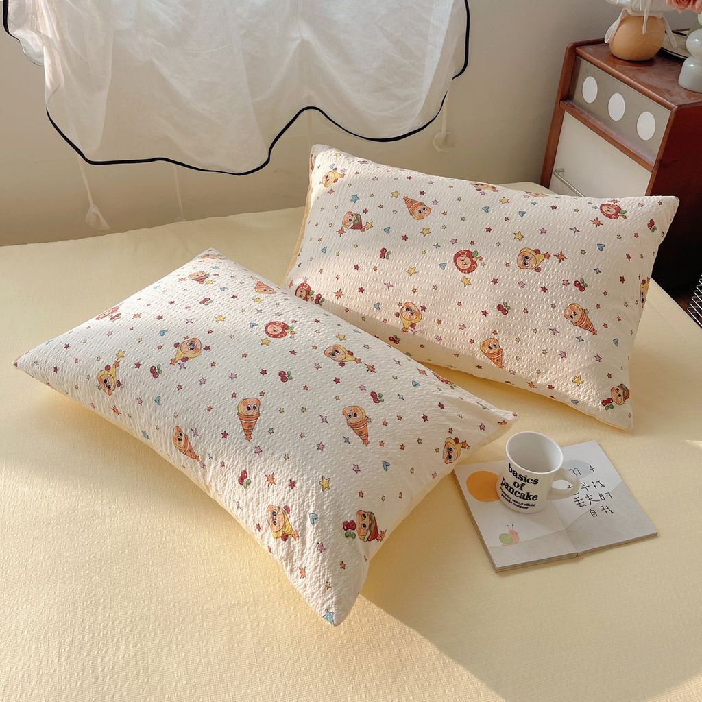 4Pcs PreCloud Linen | Set Đũi Xu Kem Style trẻ trung hiện đại | ID 4PCSPRECLOUD56