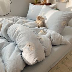 4Pcs PreCloud Linen | Set Đũi Xu Kem Style trẻ trung hiện đại | ID 4PCSPRECLOUD57