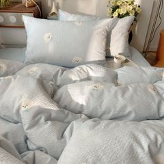 4Pcs PreCloud Linen | Set Đũi Xu Kem Style trẻ trung hiện đại | ID 4PCSPRECLOUD57