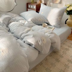 4Pcs PreCloud Linen | Set Đũi Xu Kem Style trẻ trung hiện đại | ID 4PCSPRECLOUD57