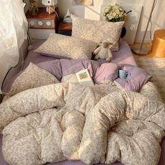 4Pcs PreCloud Linen | Set Đũi Xu Kem Style trẻ trung hiện đại | ID 4PCSPRECLOUD58