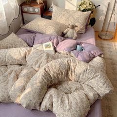 4Pcs PreCloud Linen | Set Đũi Xu Kem Style trẻ trung hiện đại | ID 4PCSPRECLOUD58