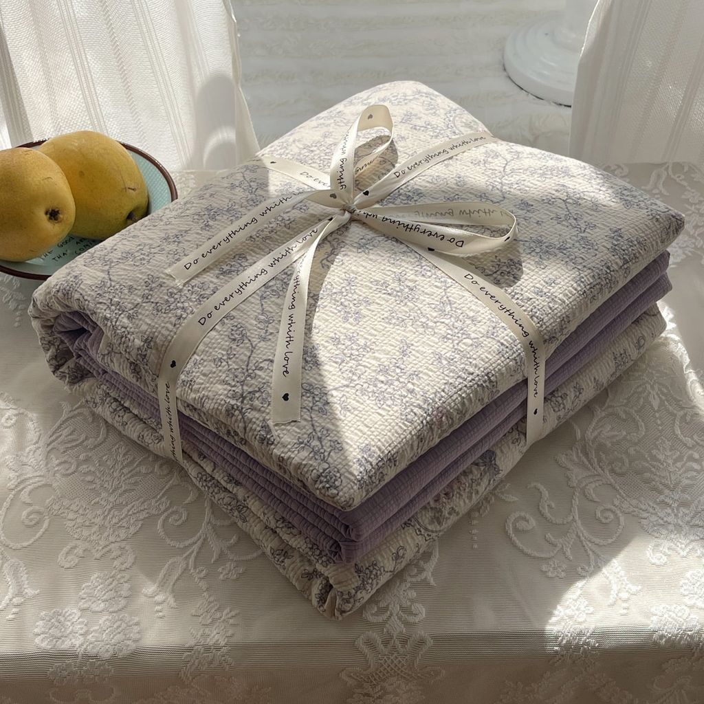4Pcs PreCloud Linen | Set Đũi Xu Kem Style trẻ trung hiện đại | ID 4PCSPRECLOUD58