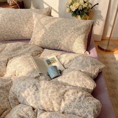 4Pcs PreCloud Linen | Set Đũi Xu Kem Style trẻ trung hiện đại | ID 4PCSPRECLOUD58