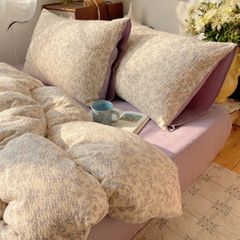 4Pcs PreCloud Linen | Set Đũi Xu Kem Style trẻ trung hiện đại | ID 4PCSPRECLOUD58
