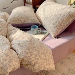 4Pcs PreCloud Linen | Set Đũi Xu Kem Style trẻ trung hiện đại | ID 4PCSPRECLOUD58