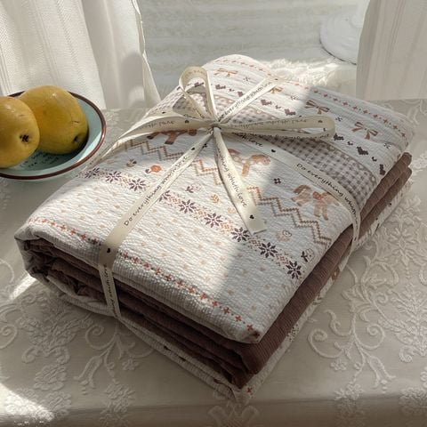 4Pcs PreCloud Linen | Set Đũi Xu Kem Style trẻ trung hiện đại | ID 4PCSPRECLOUD59