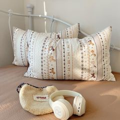 4Pcs PreCloud Linen | Set Đũi Xu Kem Style trẻ trung hiện đại | ID 4PCSPRECLOUD59