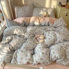 4Pcs PreCloud Linen | Set Đũi Xu Kem Style trẻ trung hiện đại | ID 4PCSPRECLOUD61
