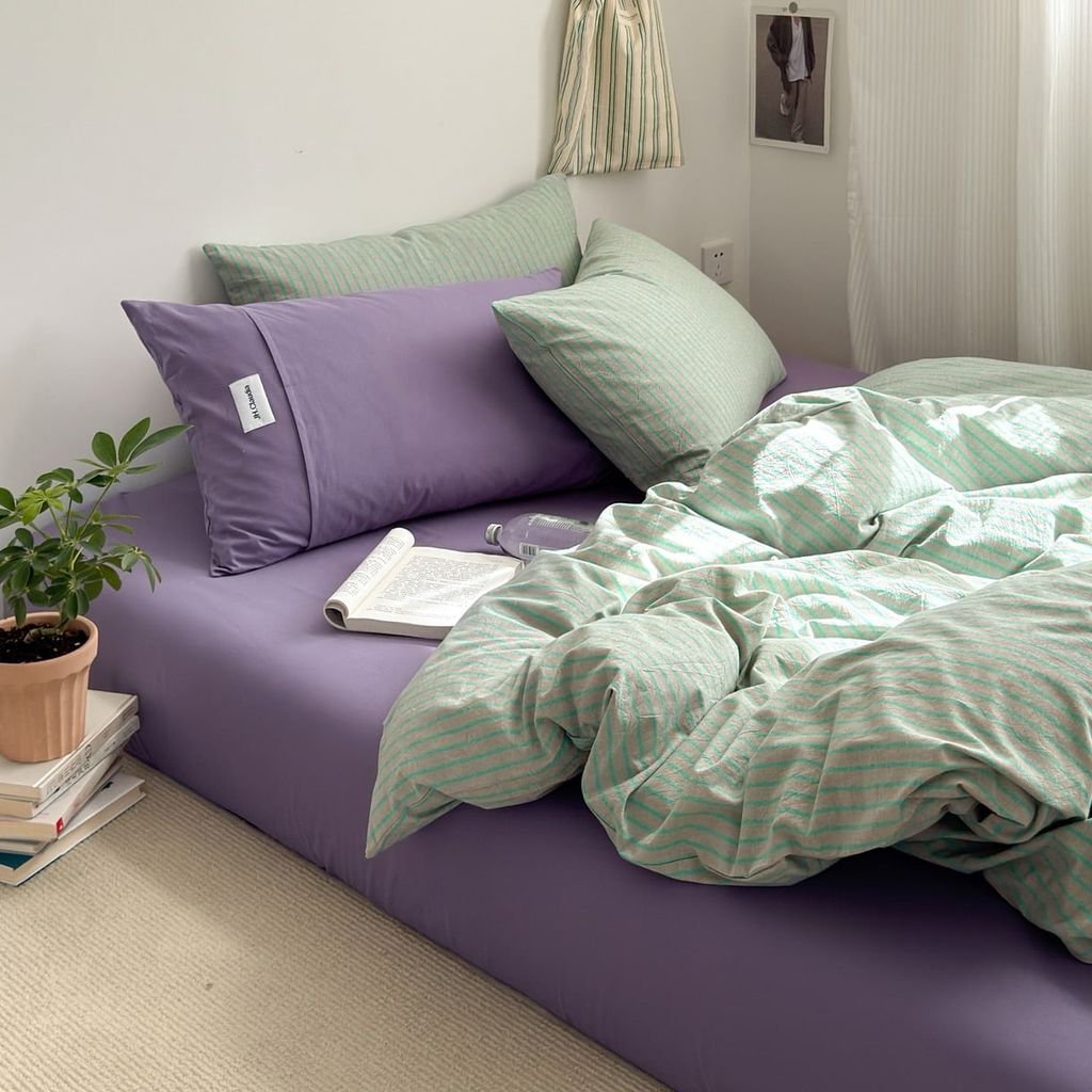 4Pcs Cotton Linen Japan | Set Cotton Đũi Nhật 4 Món Tiêu Chuẩn | ID 4PCSMUJPCLINENID35