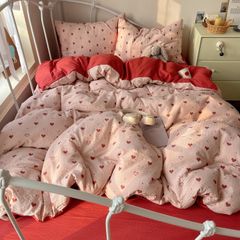 4Pcs PreCloud Linen | Set Đũi Xu Kem Style trẻ trung hiện đại | ID 4PCSPRECLOUD62
