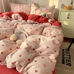 4Pcs PreCloud Linen | Set Đũi Xu Kem Style trẻ trung hiện đại | ID 4PCSPRECLOUD62