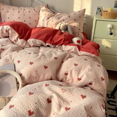 4Pcs PreCloud Linen | Set Đũi Xu Kem Style trẻ trung hiện đại | ID 4PCSPRECLOUD62
