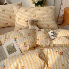 4Pcs PreCloud Linen | Set Đũi Xu Kem Style trẻ trung hiện đại | ID 4PCSPRECLOUD63