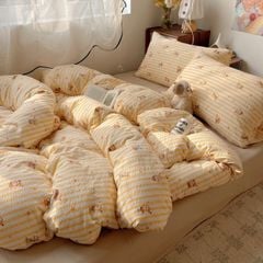 4Pcs PreCloud Linen | Set Đũi Xu Kem Style trẻ trung hiện đại | ID 4PCSPRECLOUD63