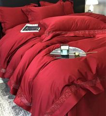 Grace – Đỏ Đậm (Grande Rouge) Wedding Bedset