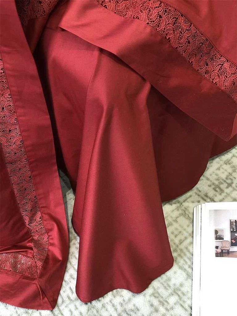 Grace – Đỏ Đậm (Grande Rouge) Wedding Bedset
