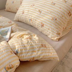 4Pcs PreCloud Linen | Set Đũi Xu Kem Style trẻ trung hiện đại | ID 4PCSPRECLOUD63