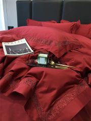 Grace – Đỏ Đậm (Grande Rouge) Wedding Bedset