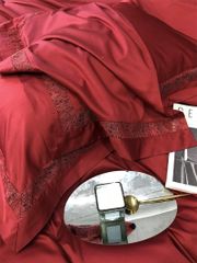 Grace – Đỏ Đậm (Grande Rouge) Wedding Bedset