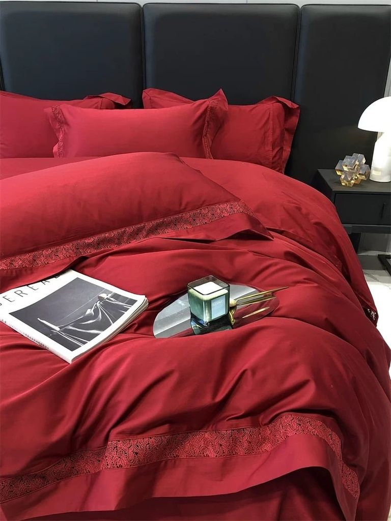 Grace – Đỏ Đậm (Grande Rouge) Wedding Bedset