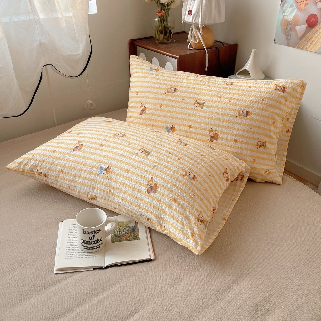 4Pcs PreCloud Linen | Set Đũi Xu Kem Style trẻ trung hiện đại | ID 4PCSPRECLOUD63