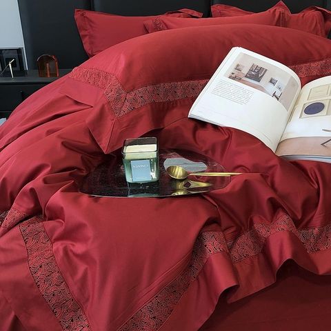 Grace – Đỏ Đậm (Grande Rouge) Wedding Bedset