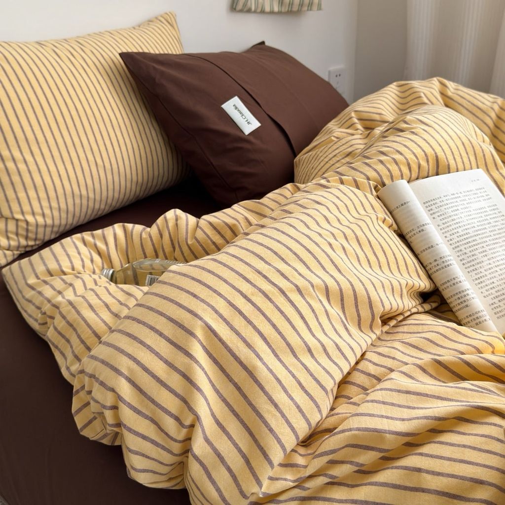 4Pcs Cotton Linen Japan | Set Cotton Đũi Nhật 4 Món Tiêu Chuẩn | ID 4PCSMUJPCLINENID36