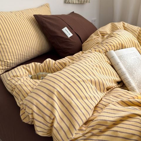 4Pcs Cotton Linen Japan | Set Cotton Đũi Nhật 4 Món Tiêu Chuẩn | ID 4PCSMUJPCLINENID36