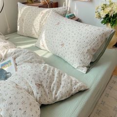 4Pcs PreCloud Linen | Set Đũi Xu Kem Style trẻ trung hiện đại | ID 4PCSPRECLOUD64