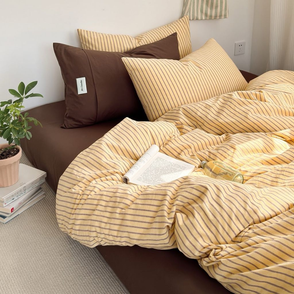 4Pcs Cotton Linen Japan | Set Cotton Đũi Nhật 4 Món Tiêu Chuẩn | ID 4PCSMUJPCLINENID36