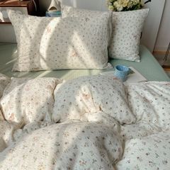 4Pcs PreCloud Linen | Set Đũi Xu Kem Style trẻ trung hiện đại | ID 4PCSPRECLOUD64