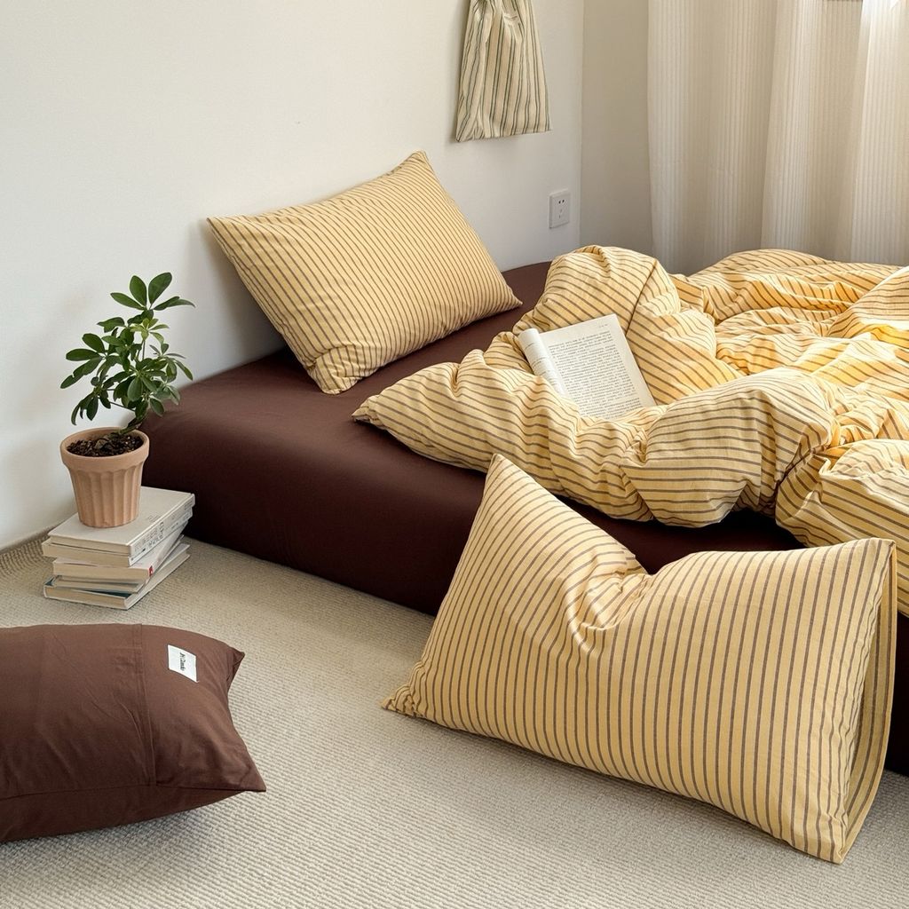 4Pcs Cotton Linen Japan | Set Cotton Đũi Nhật 4 Món Tiêu Chuẩn | ID 4PCSMUJPCLINENID36