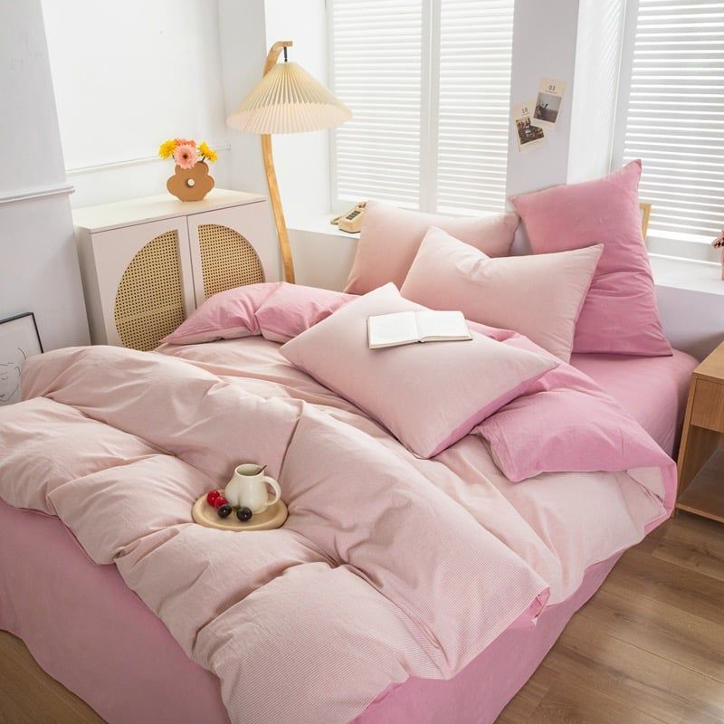 4Pcs Cotton Linen Japan | Set Cotton Đũi Nhật 4 Món Tiêu Chuẩn | ID 4PCSMUJPCLINENID18