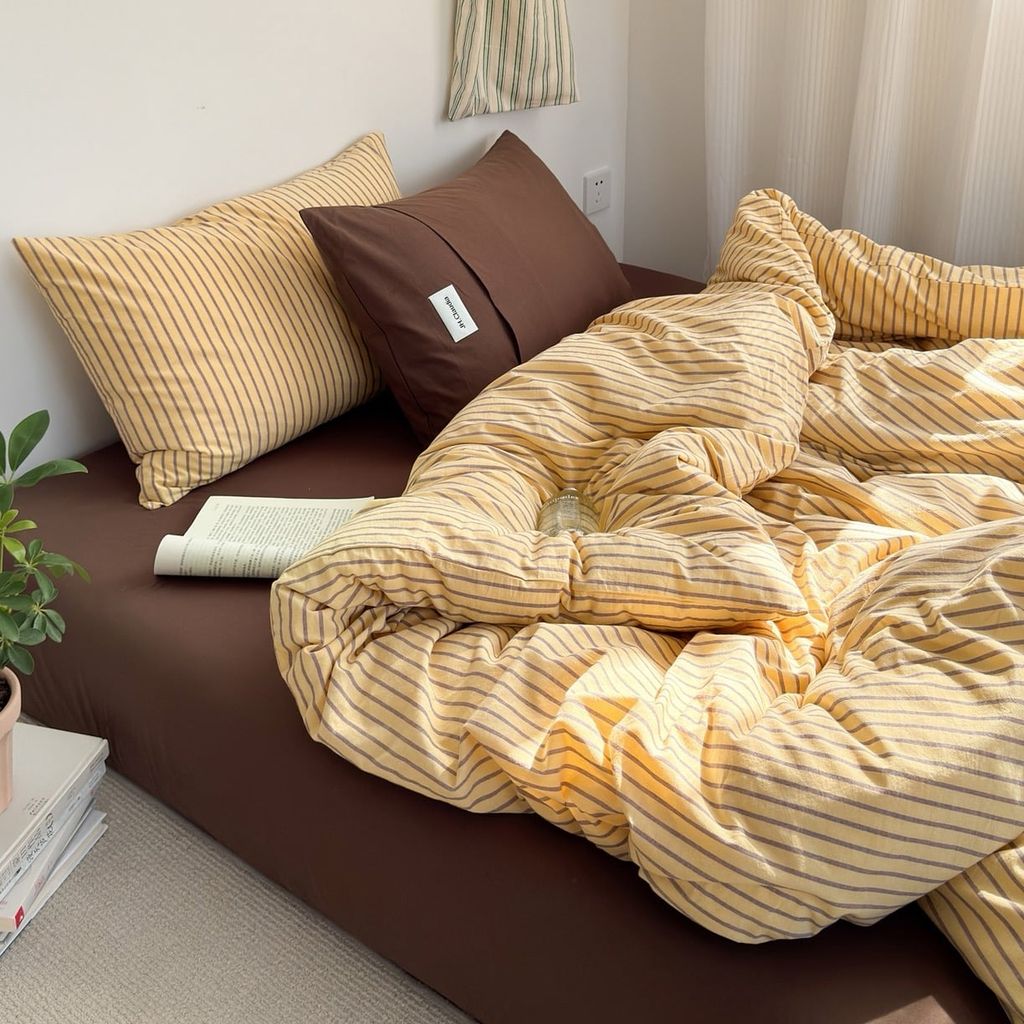4Pcs Cotton Linen Japan | Set Cotton Đũi Nhật 4 Món Tiêu Chuẩn | ID 4PCSMUJPCLINENID36