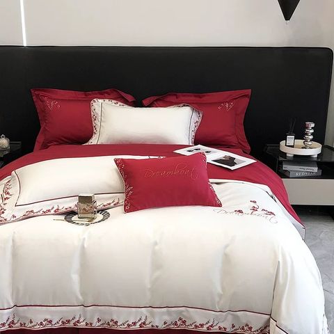 DreamBoat Wedding Bedset Egyptian Silk 100S